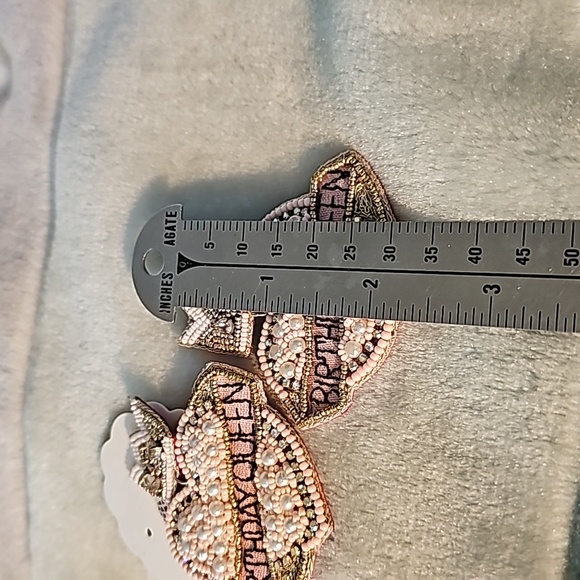 Earrings BIRTHDAY QUEEN PINK Seed Bead Post Designs LOT 210 - Picture 7 of 10